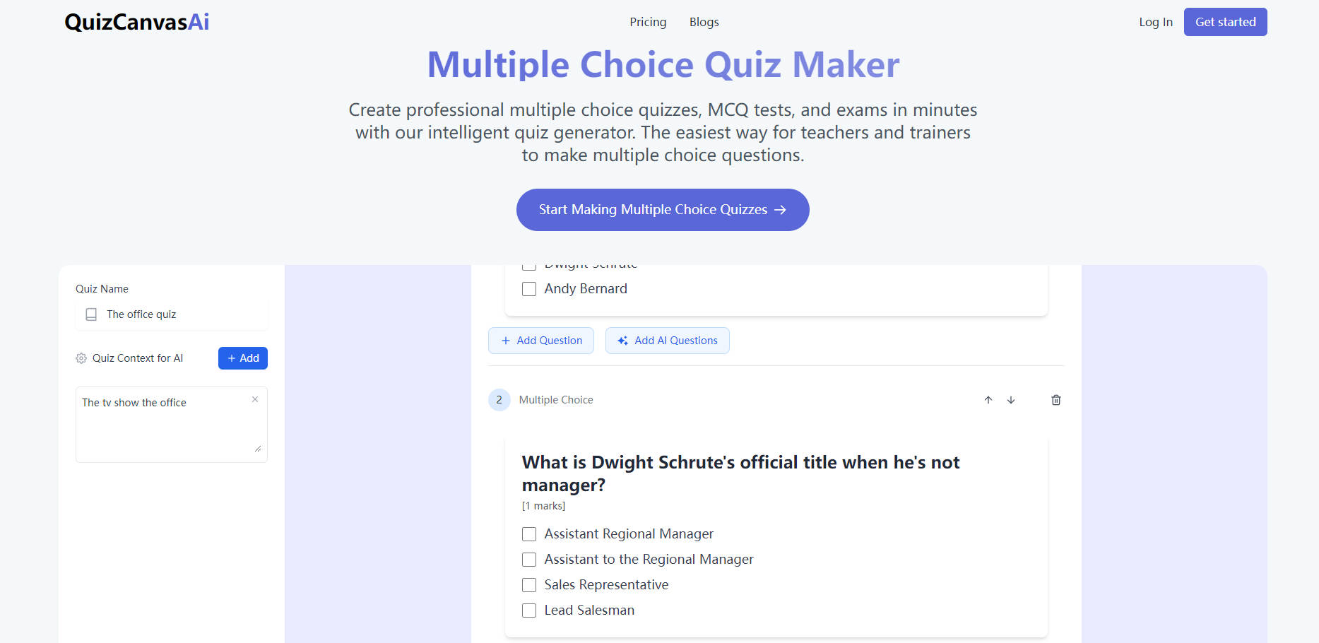 QuizCanvas AI gallery image