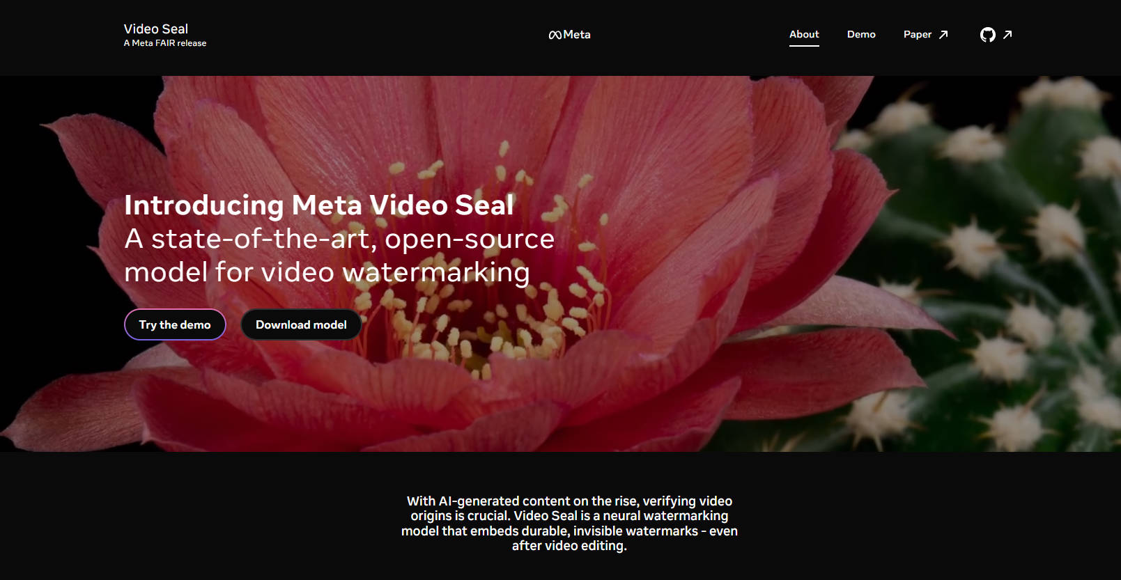 Meta Video Seal gallery image