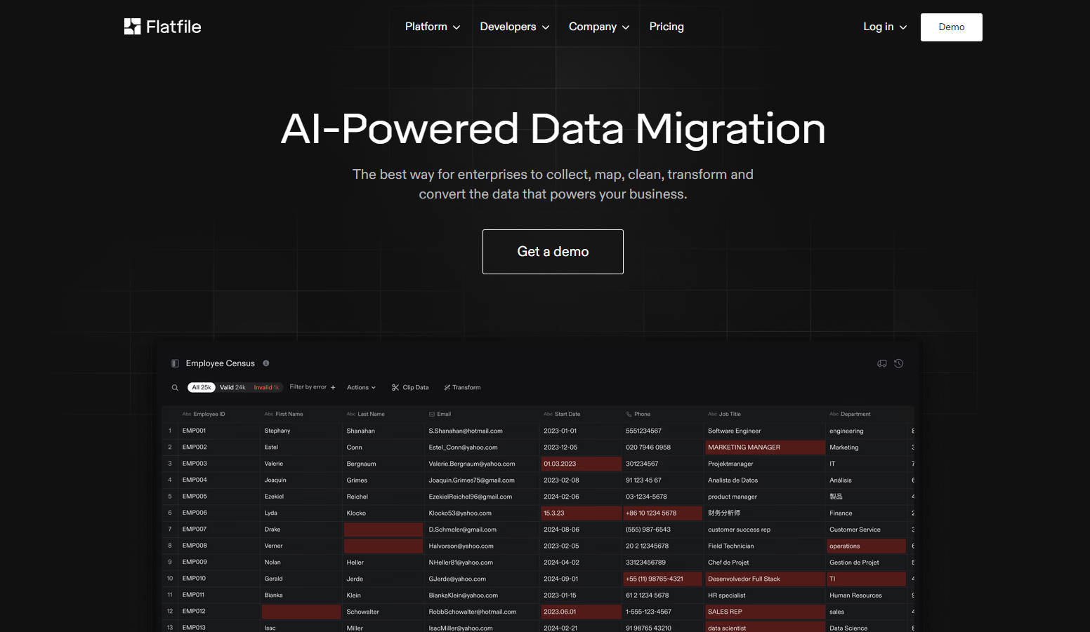 Flatfile AI gallery image