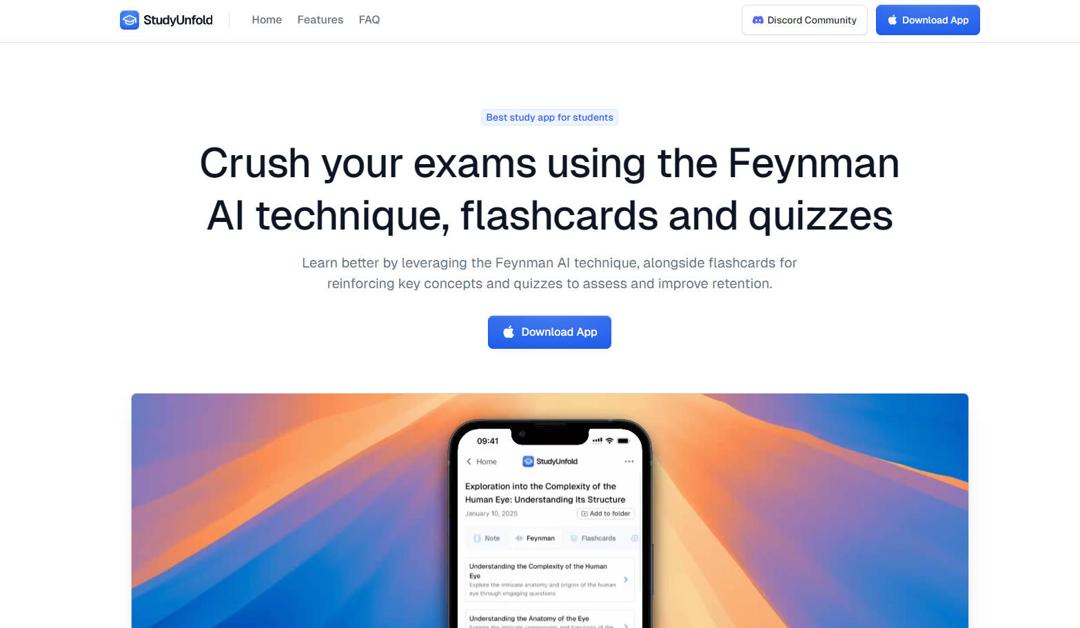 StudyUnfold gallery image