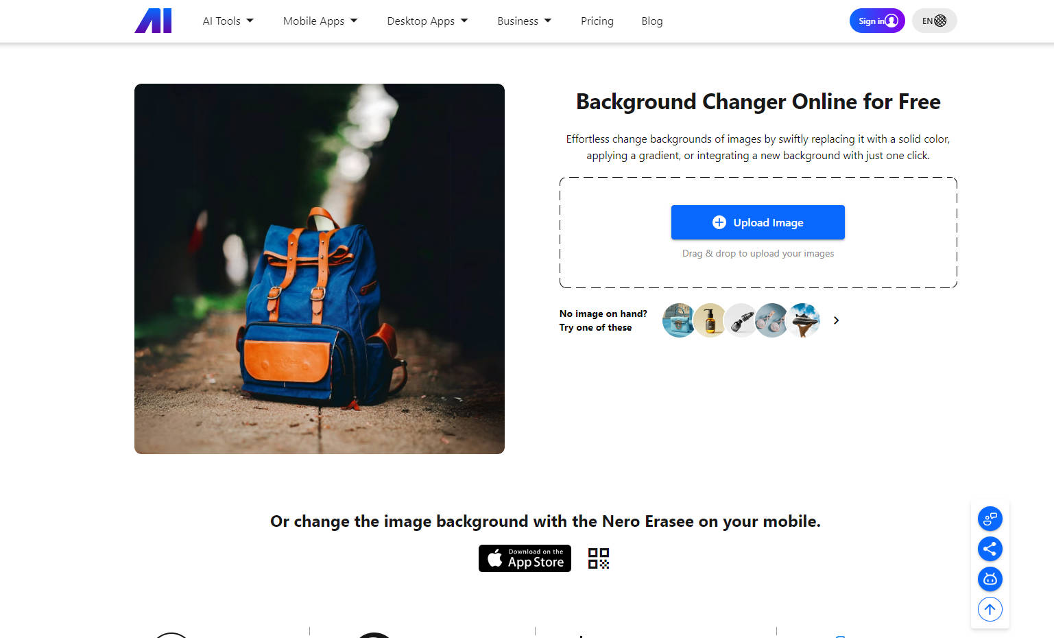 Nero AI Background Changer gallery image