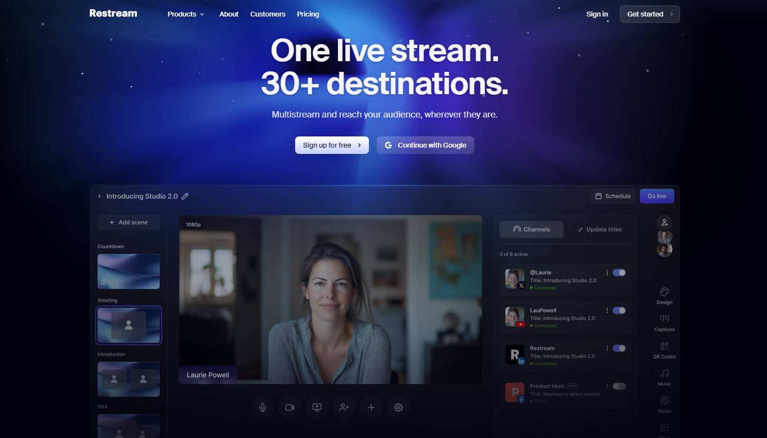 Restream gallery image