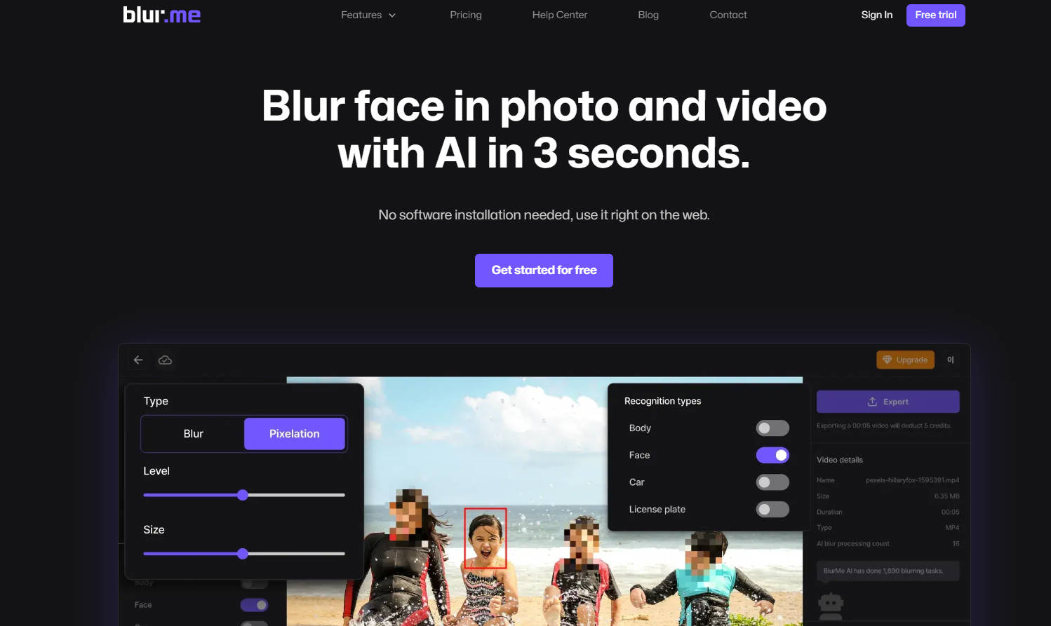 Blur.me gallery image