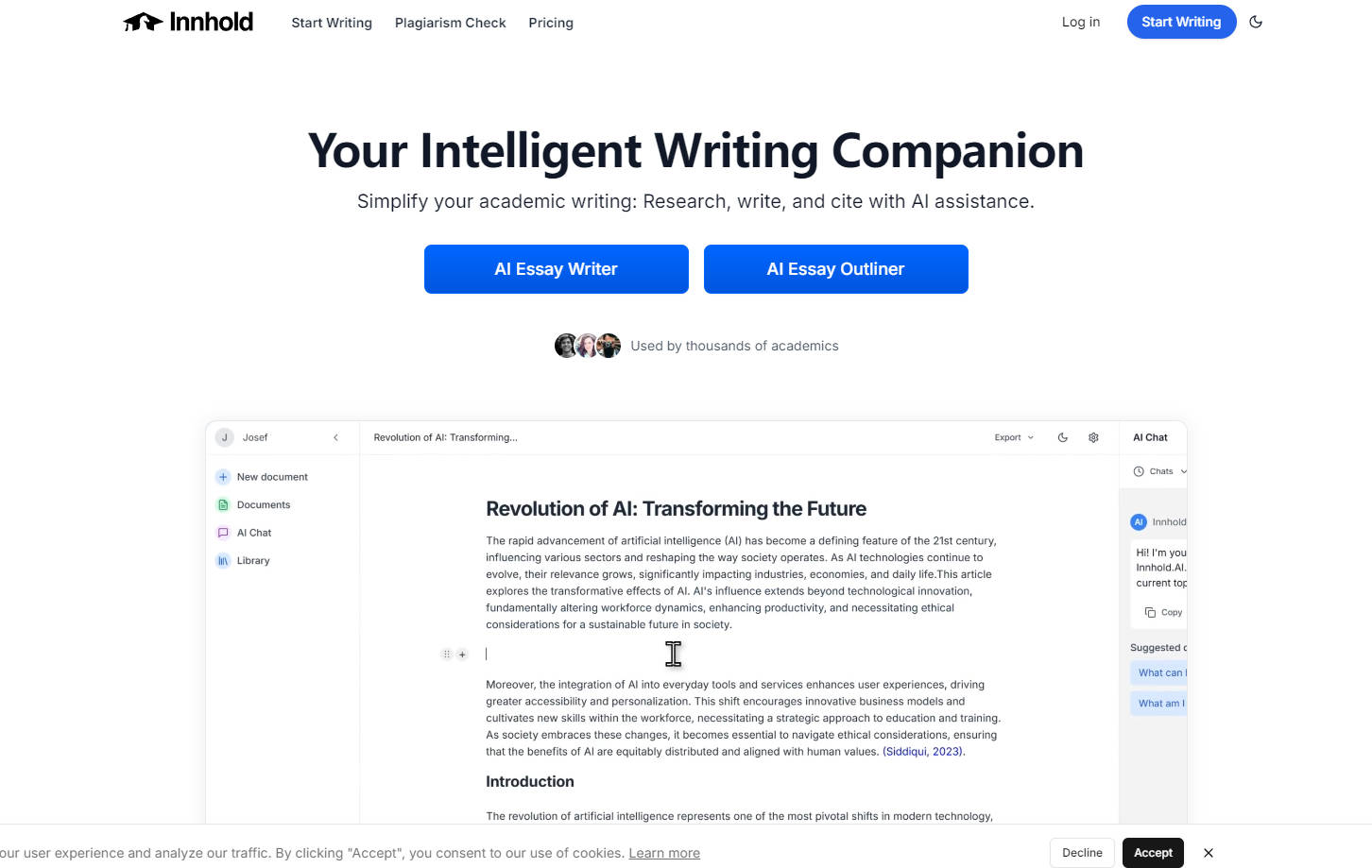 Innhold AI gallery image