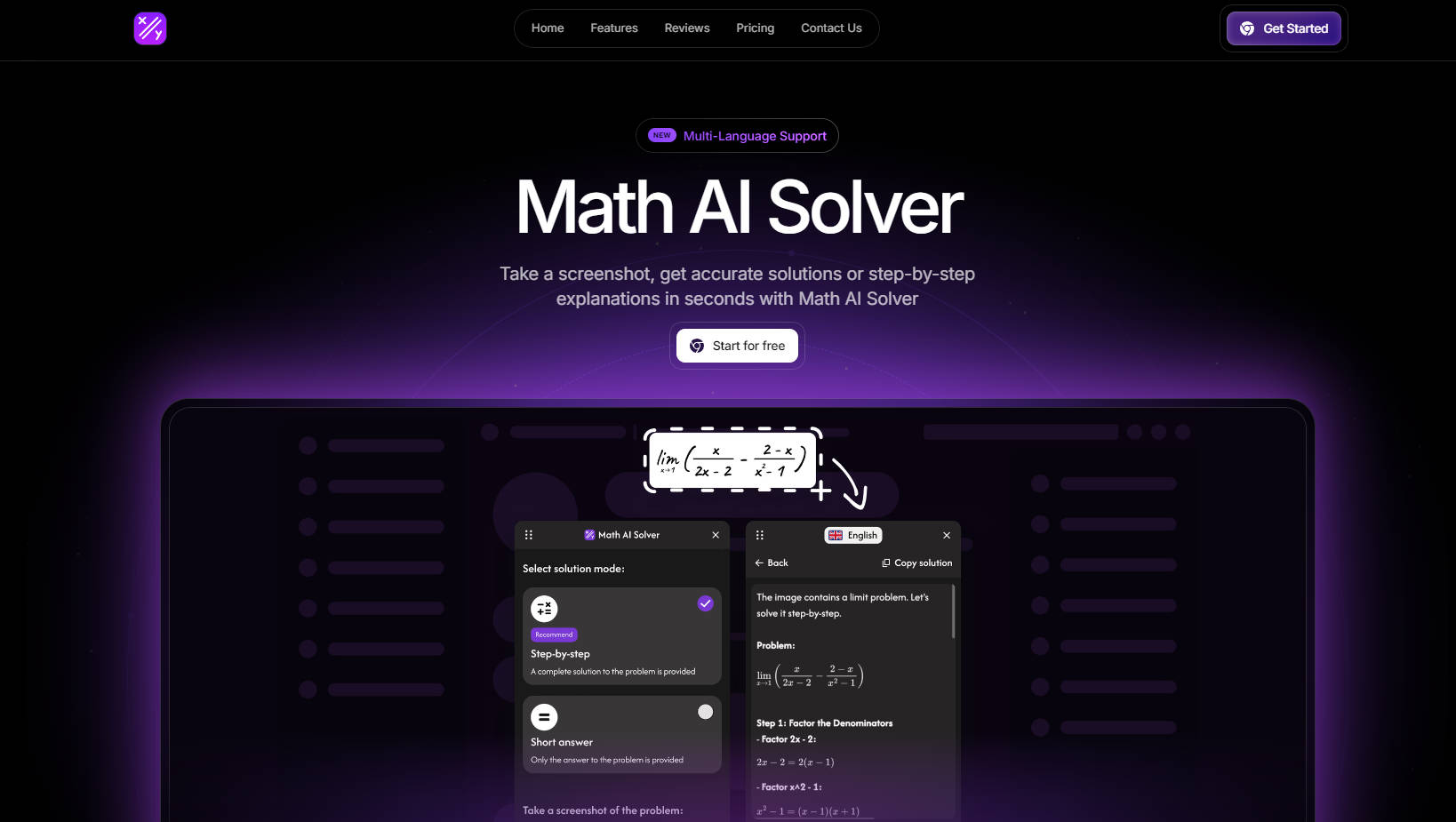Math AI Solver Snap Solve And Learn In Seconds Aitoolnet