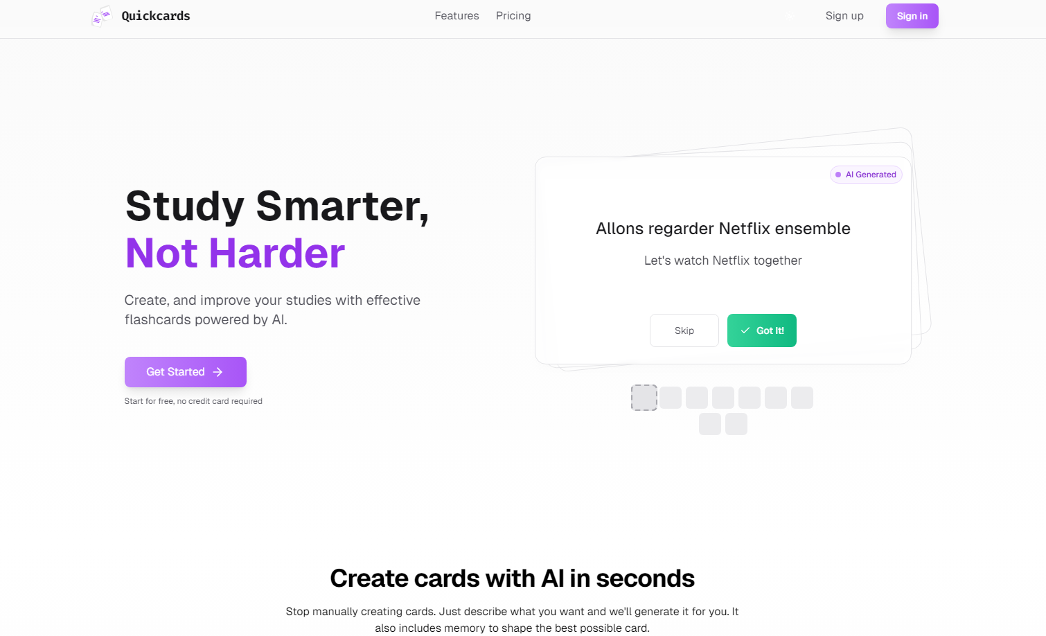 Quickcards gallery image