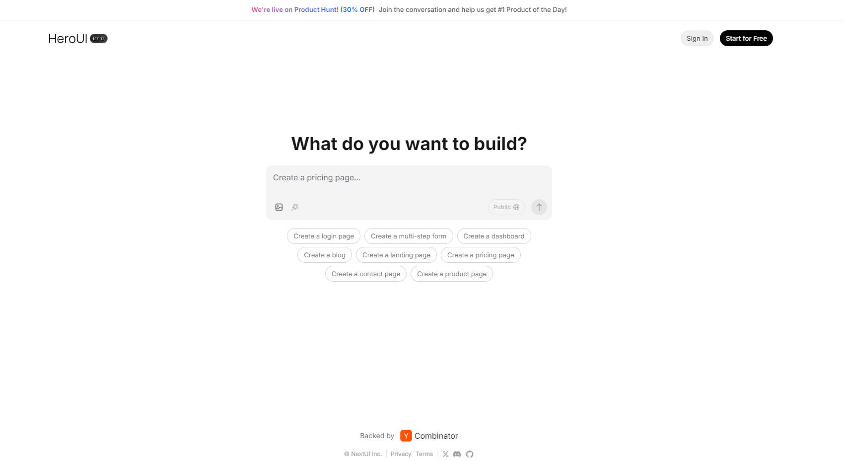 HeroUI Chat gallery image