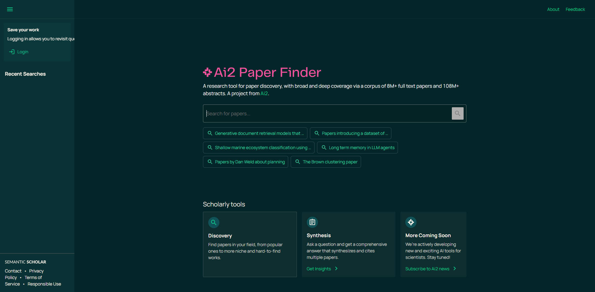 Ai2 Paper Finder gallery image
