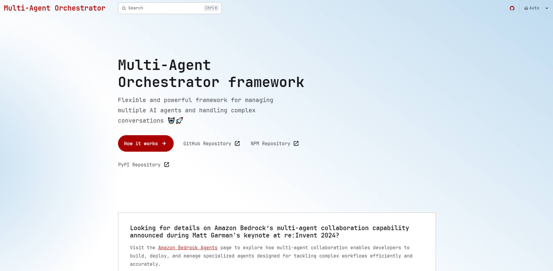Multi-Agent Orchestrator gallery image