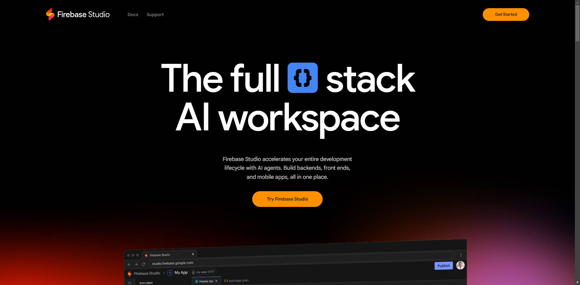 Firebase Studio gallery image