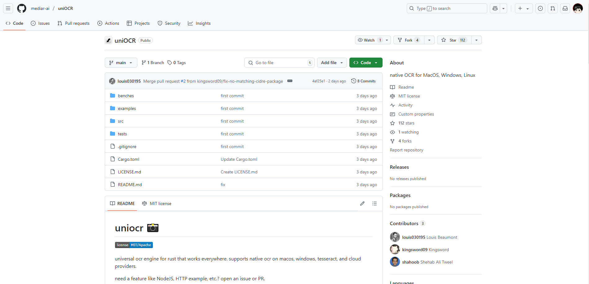 UniOCR gallery image