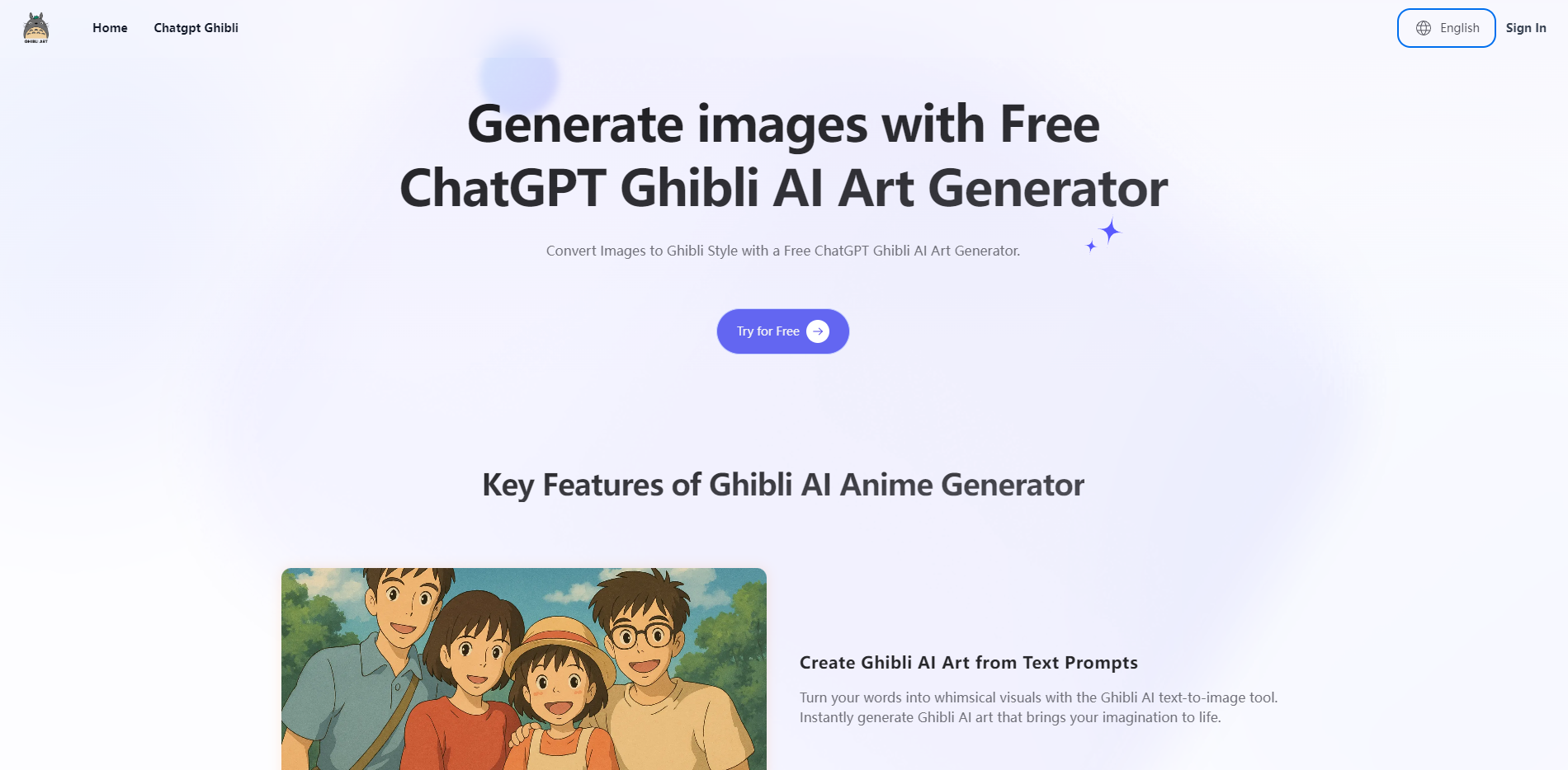 Ghibli Art AI gallery image