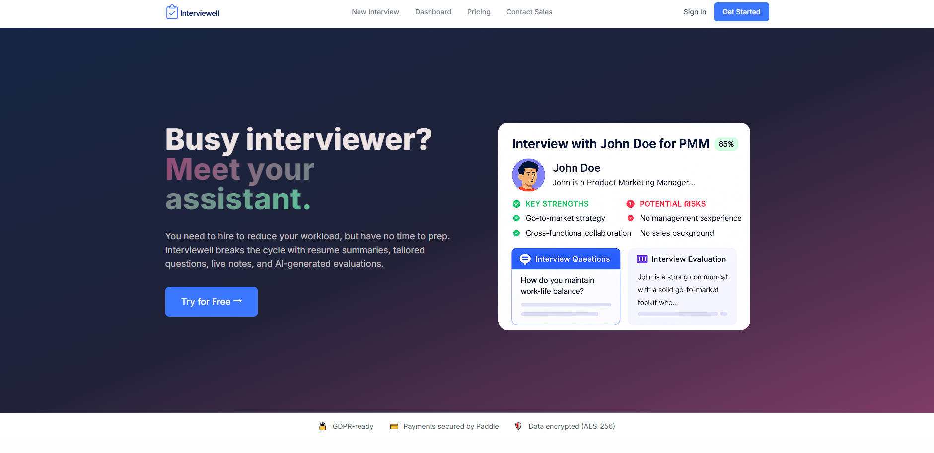 Interviewell gallery image