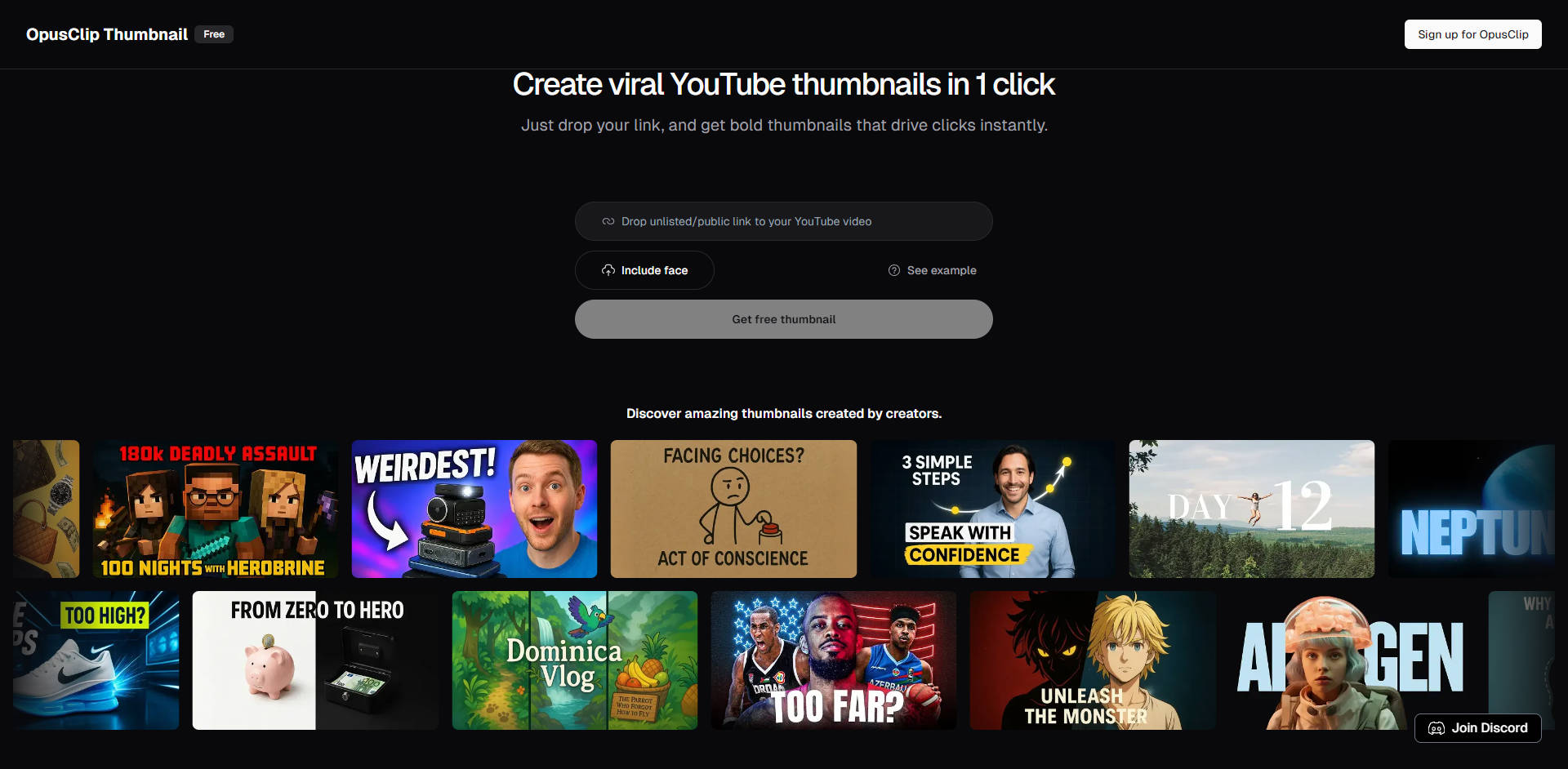 OpusClip Thumbnail gallery image