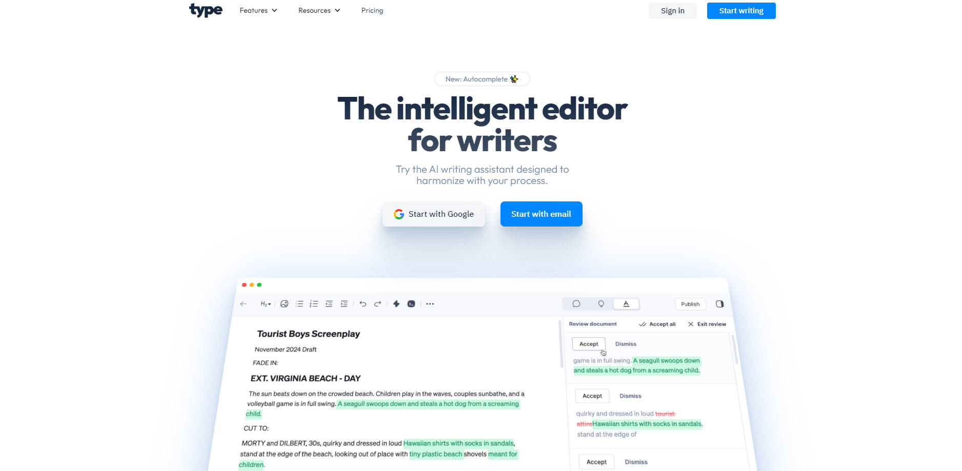 Type AI gallery image