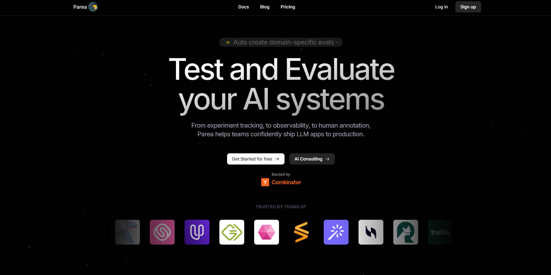 Parea AI gallery image