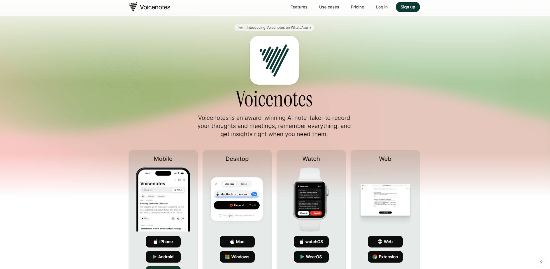 Voicenotes gallery image