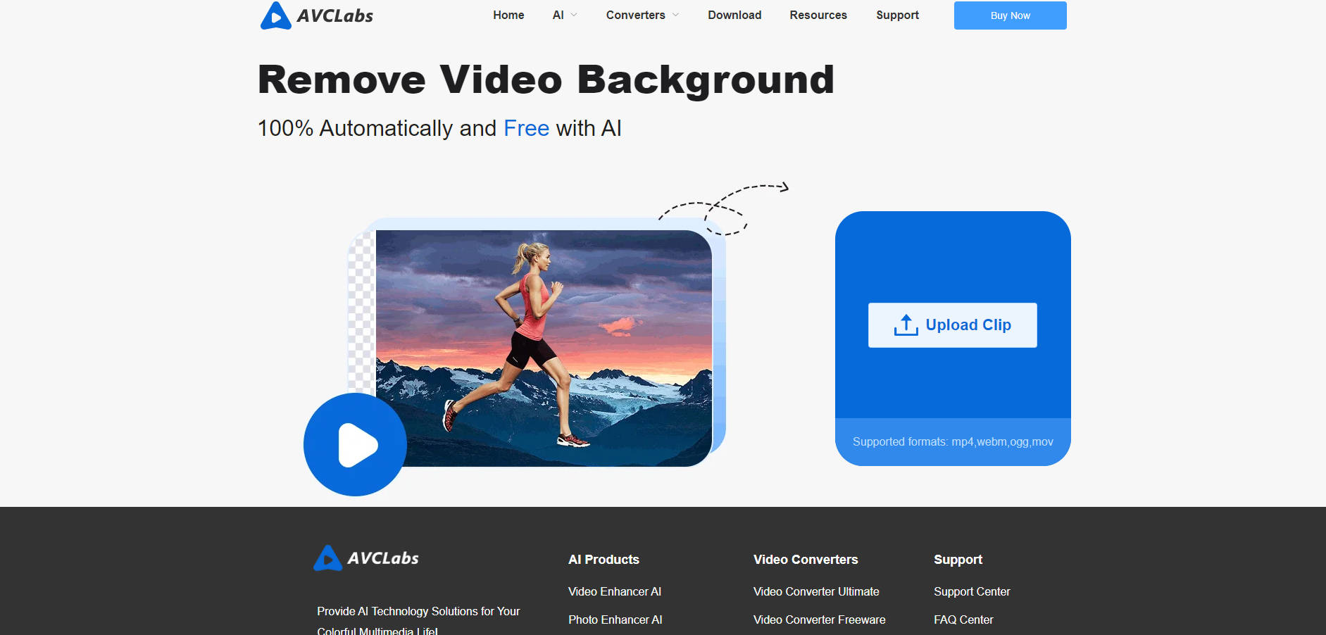 AVCLabs Remove Video Background gallery image