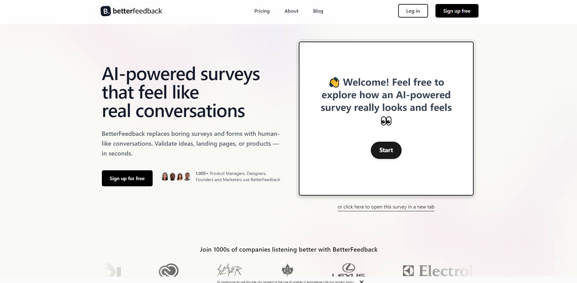 BetterFeedback gallery image