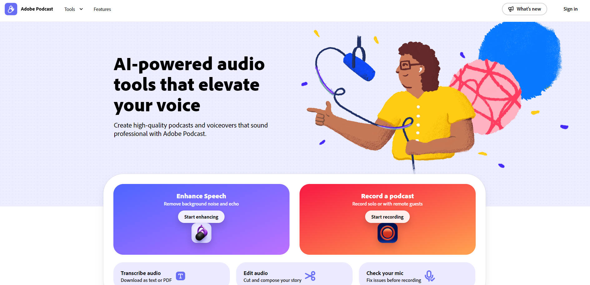 Adobe Podcast gallery image
