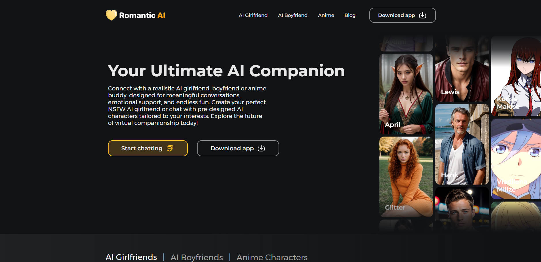 Romantic AI Girlfriend gallery image