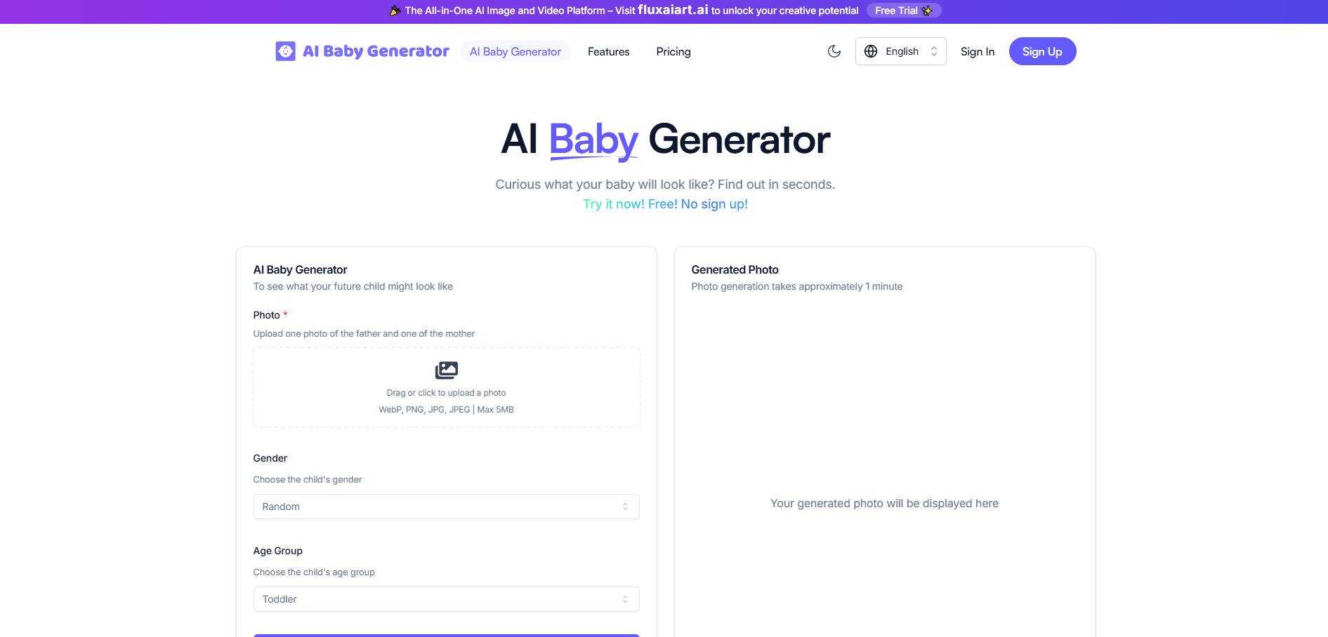 AI Baby Generator gallery image