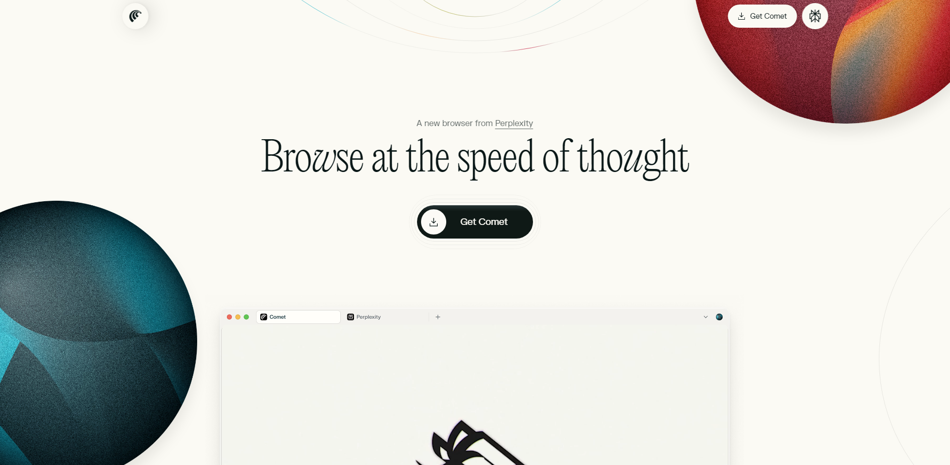 Comet Browser gallery image