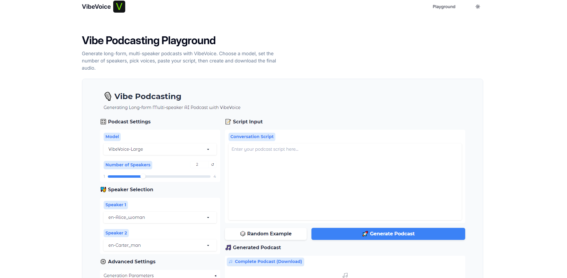 VibeVoice gallery image