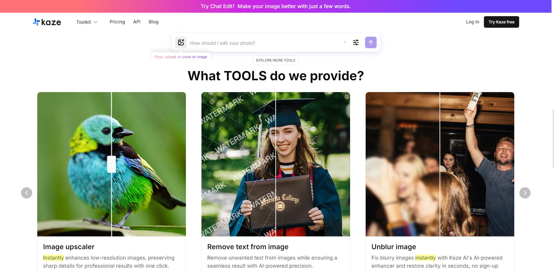 Kaze.ai image editing platform gallery image