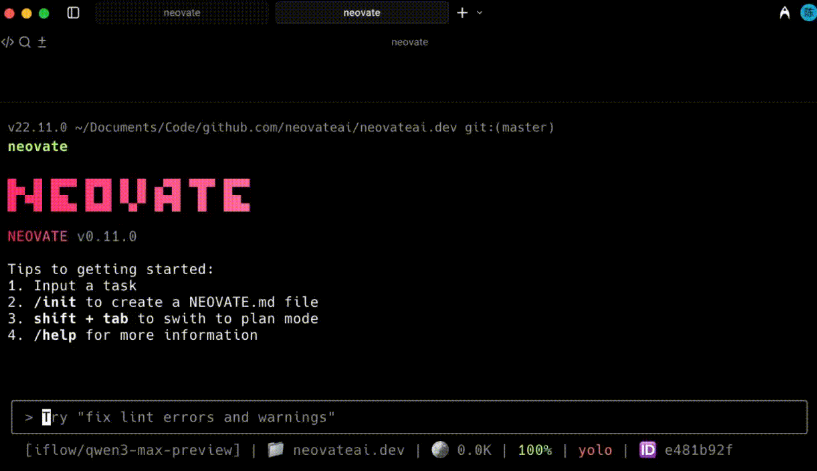 Neovate Code gallery image