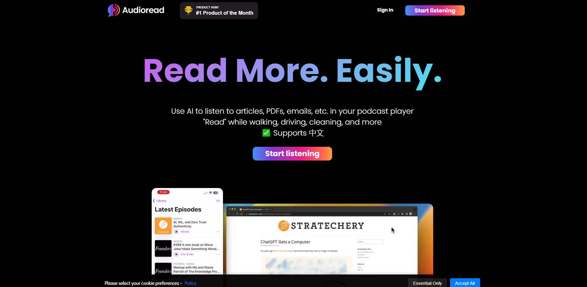 Audioread gallery image