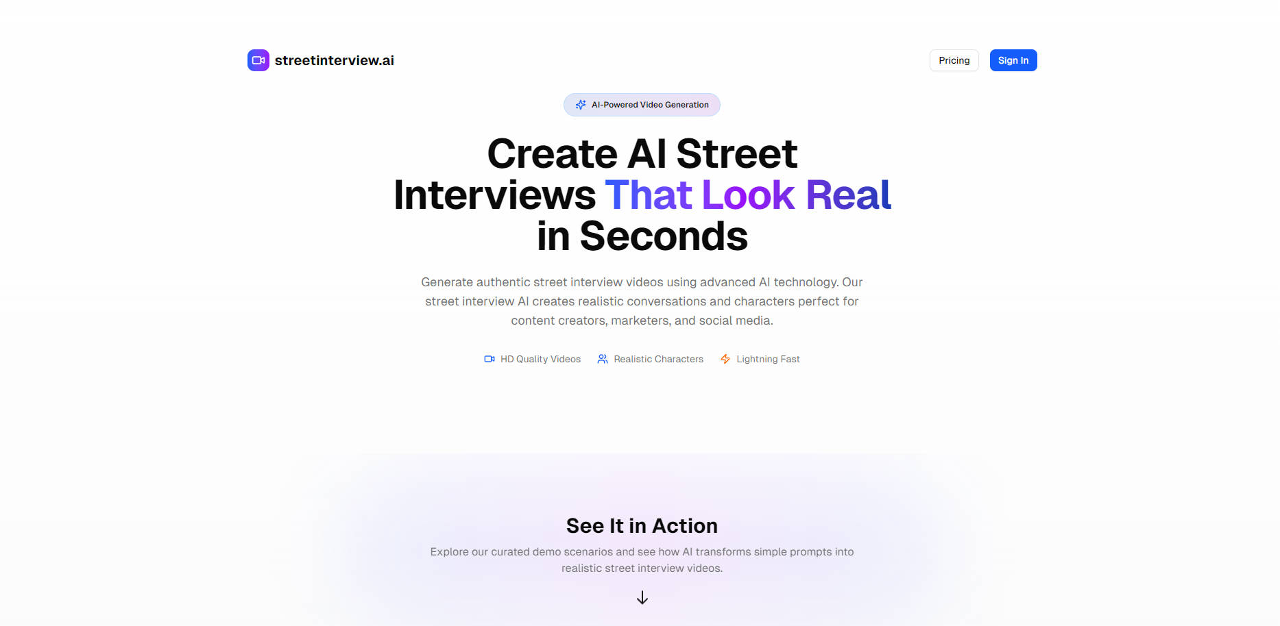 Street Interview AI Generator gallery image