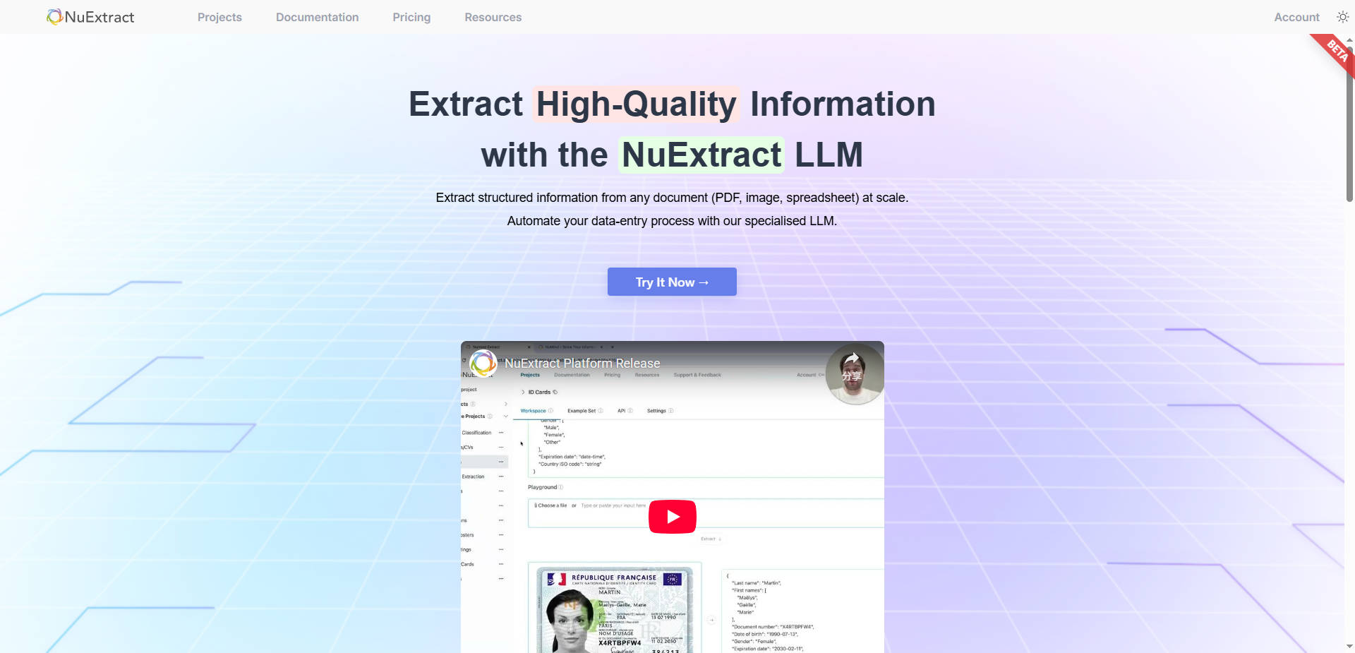 NuExtract gallery image
