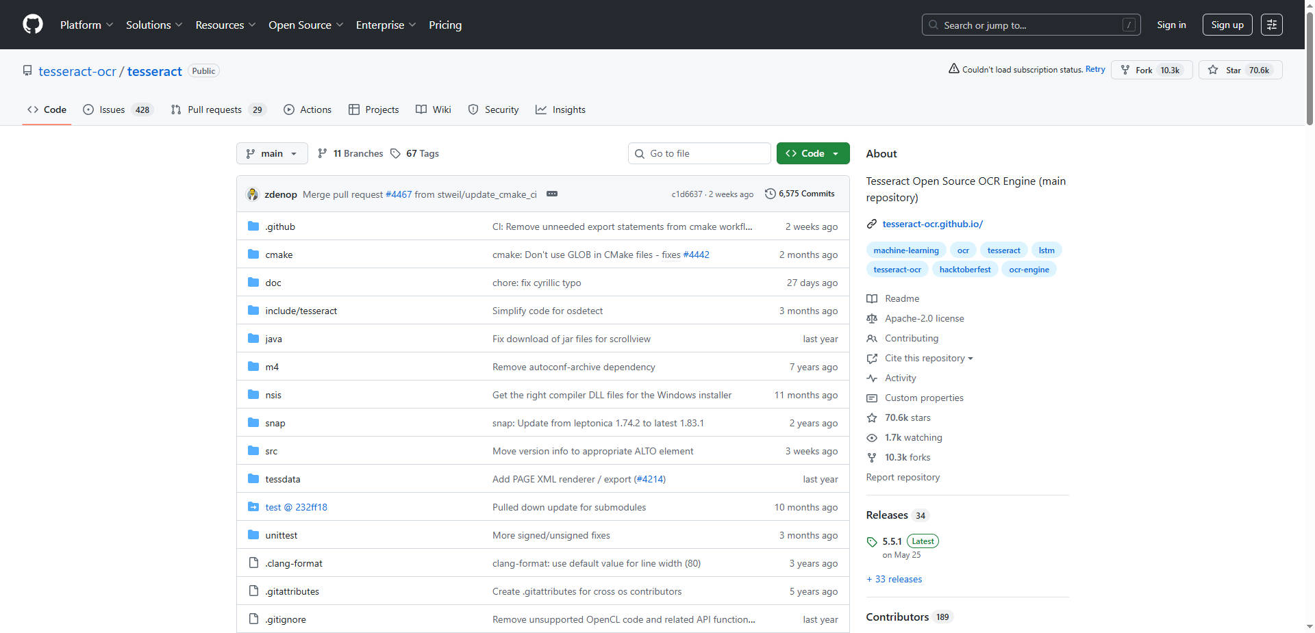 Tesseract OCR gallery image