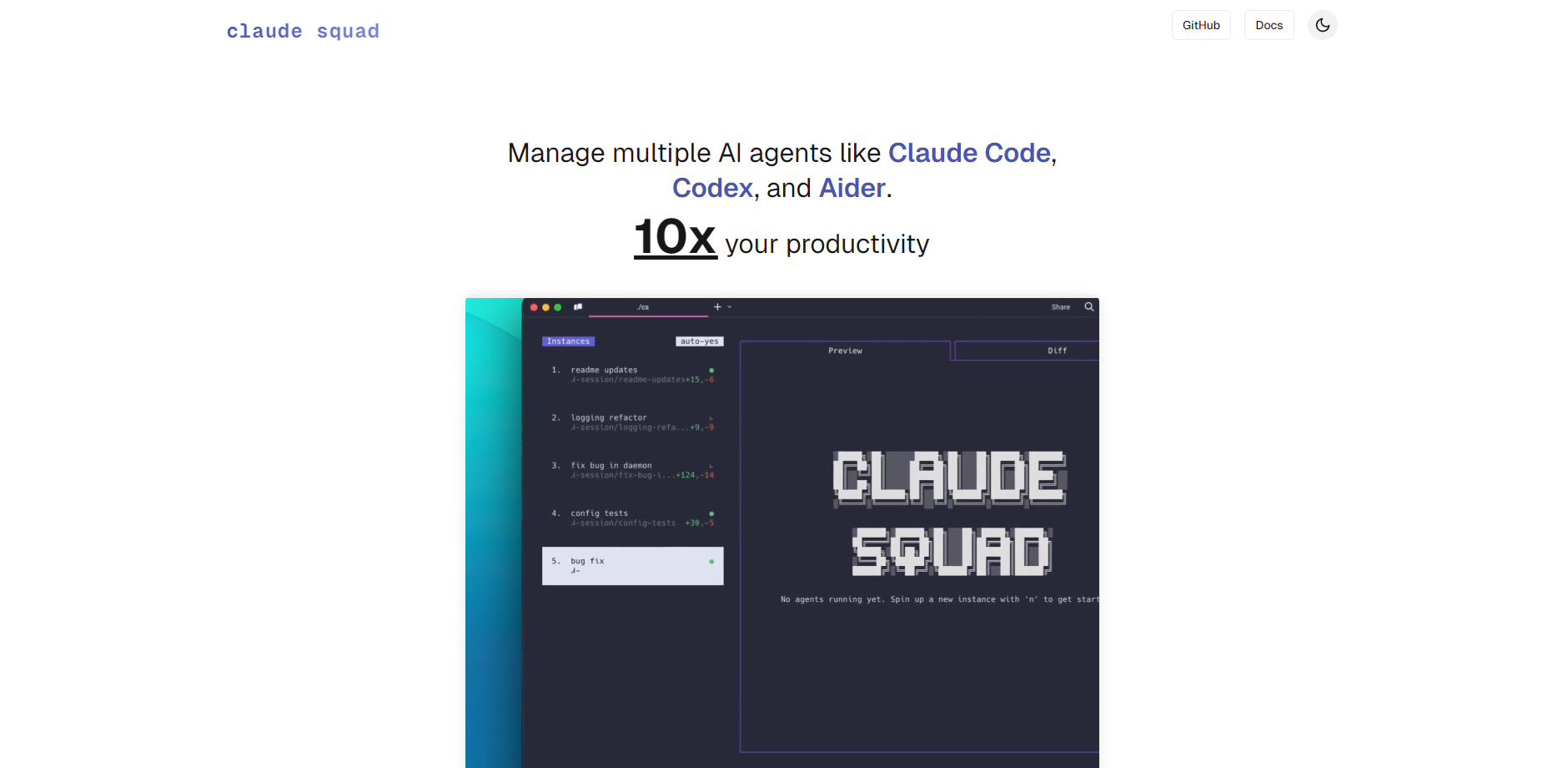 Claude Squad gallery image