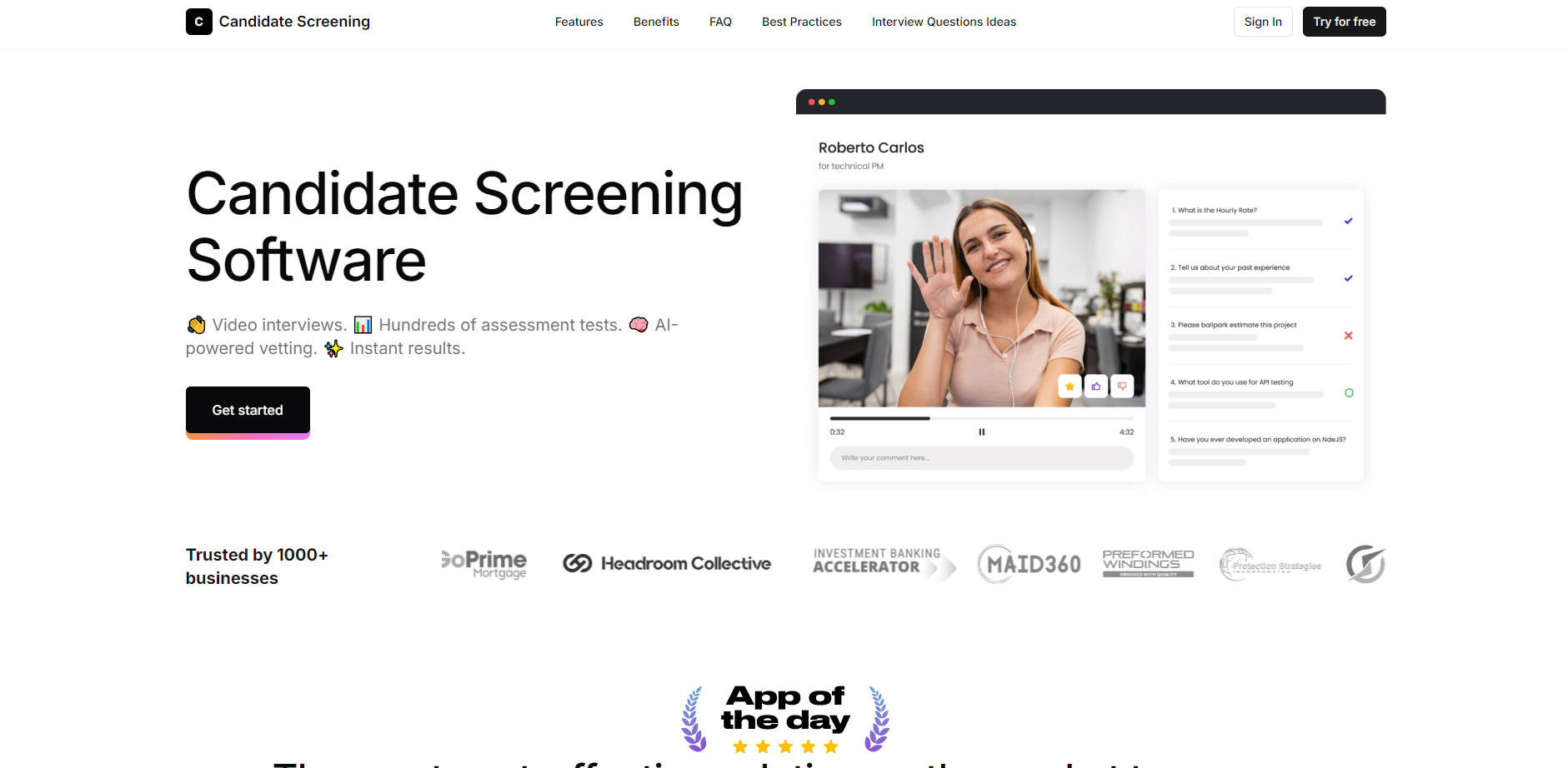 Candidate Screening gallery image