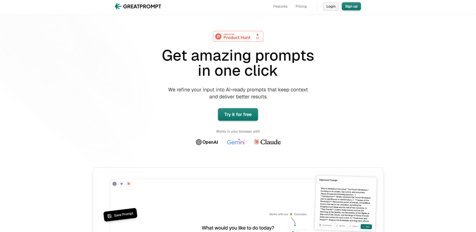 Great Prompt gallery image