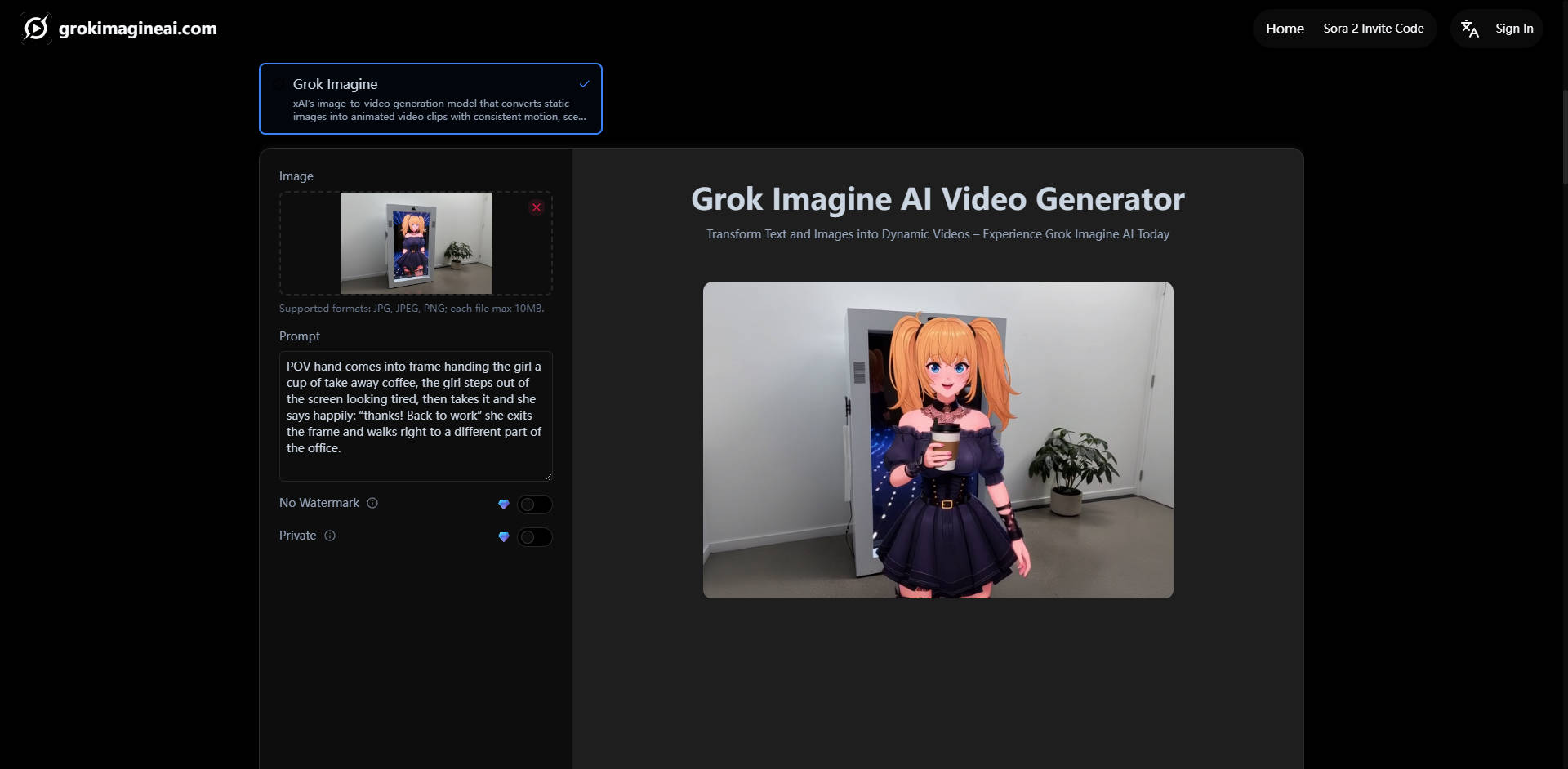 GrokImagineAI.com gallery image