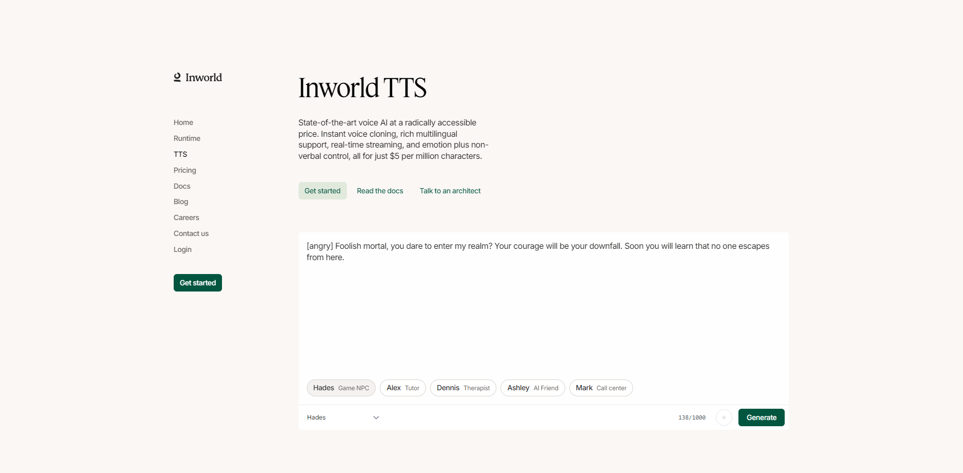 Inworld TTS gallery image