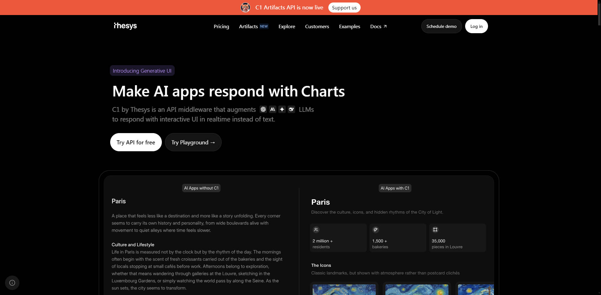 C1 Artifacts API gallery image