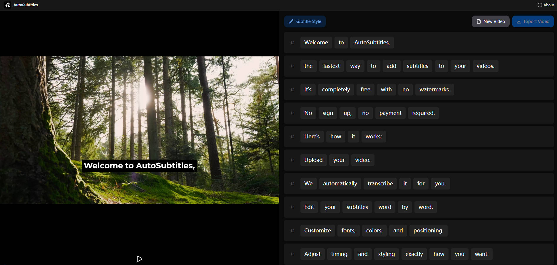AutoSubtitles gallery image