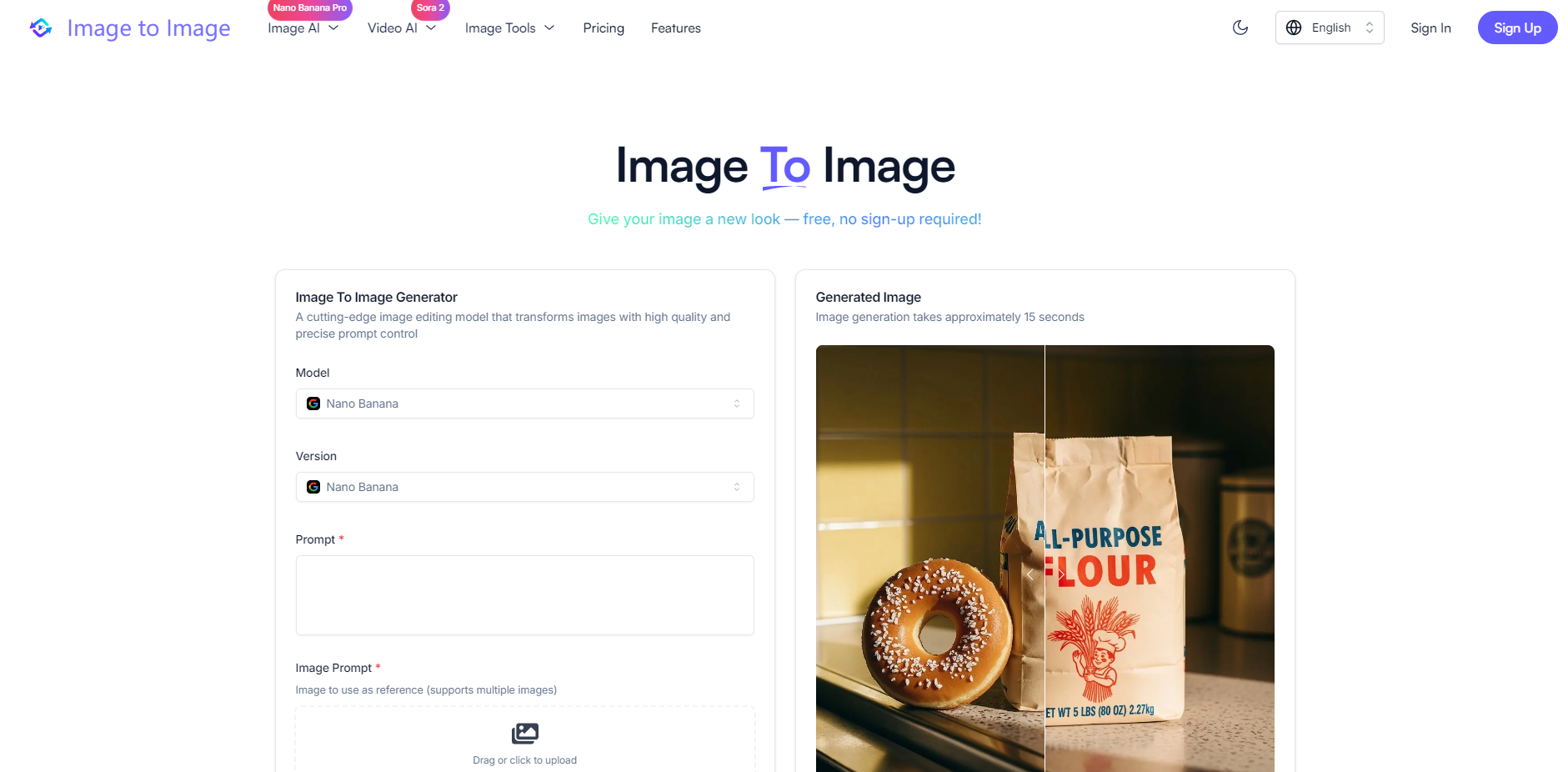 Image to Image AI gallery image