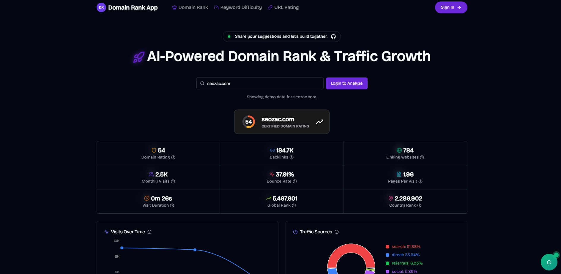 Domain Rank App gallery image