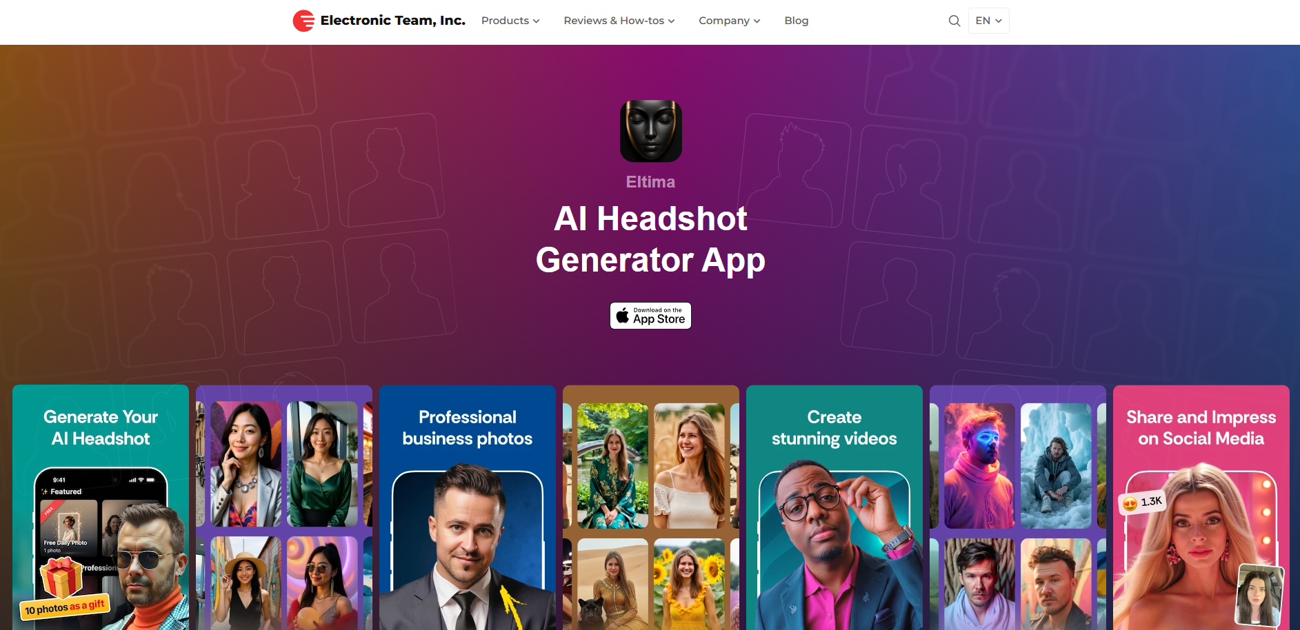 Eltima AI Headshot Generator gallery image