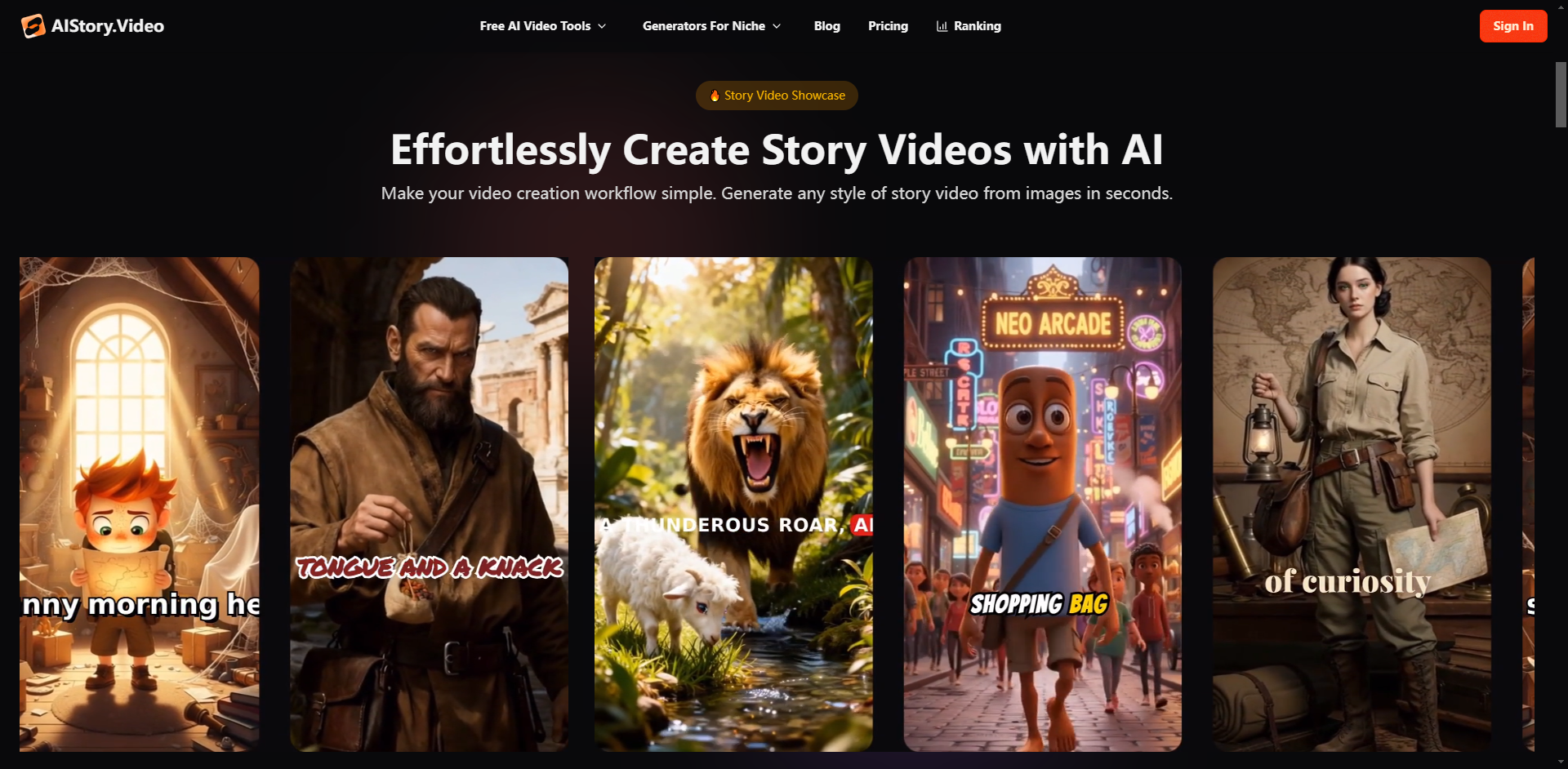 AI Story Video Generator gallery image