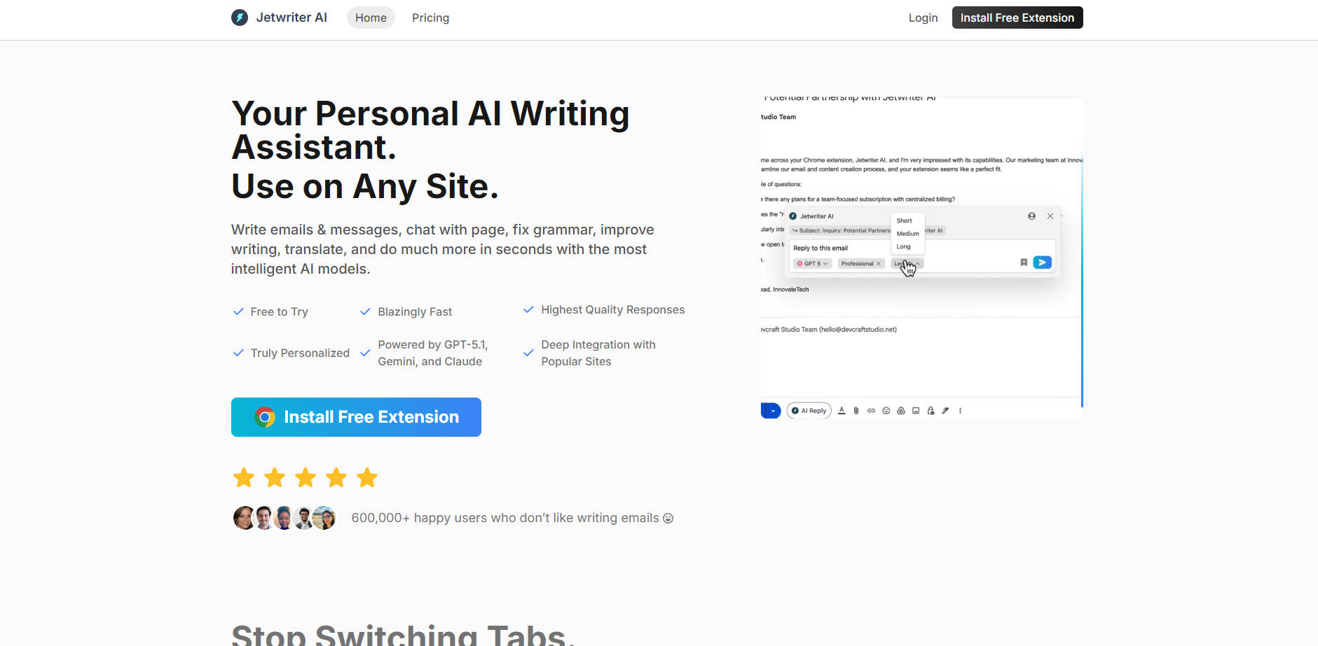Jetwriter AI gallery image