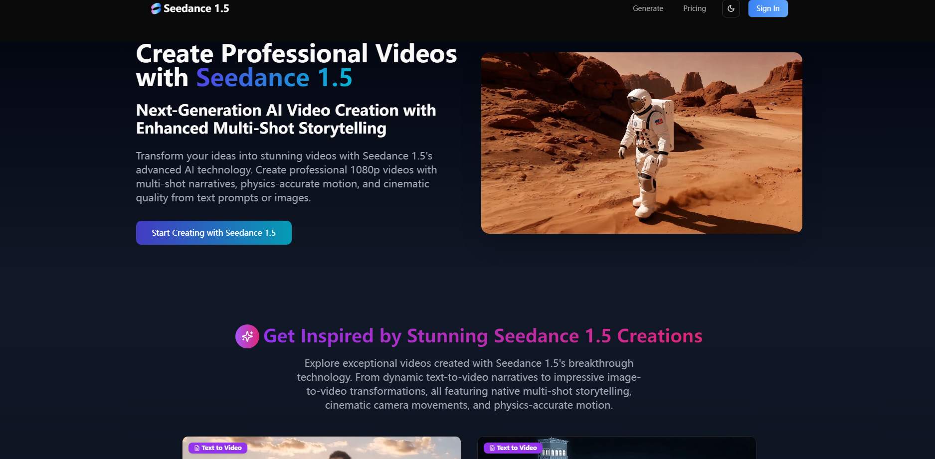 Seedance 1.5 gallery image