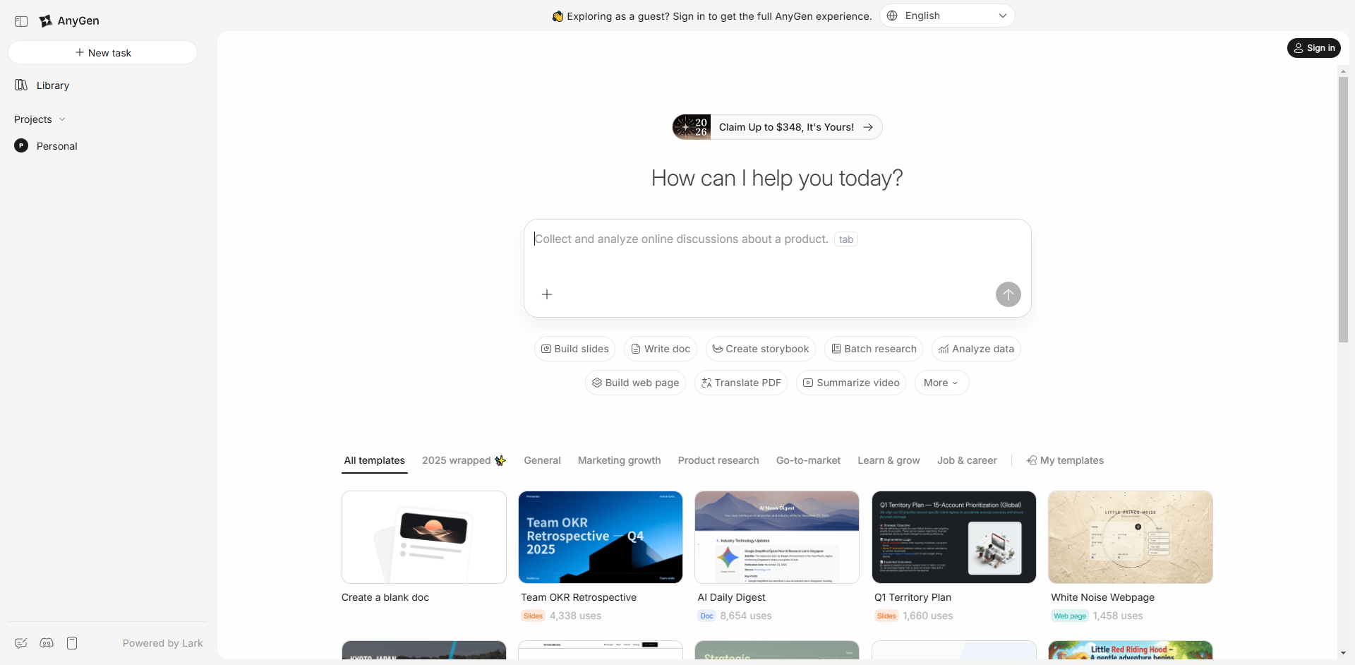 AnyGen gallery image