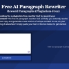 Free AI Paragraph Rewriter ico