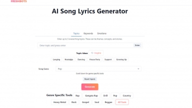 Freshbots AI Song Lyrics Generator